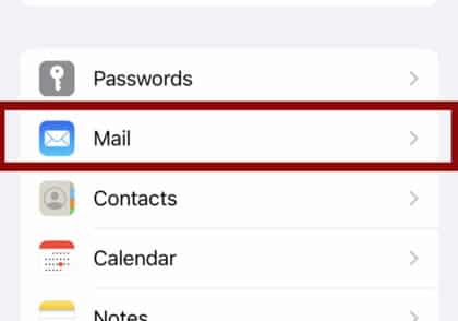 بررسی ایمیل در اپل