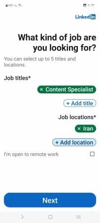 راه اندازی اکانت لینکدین
